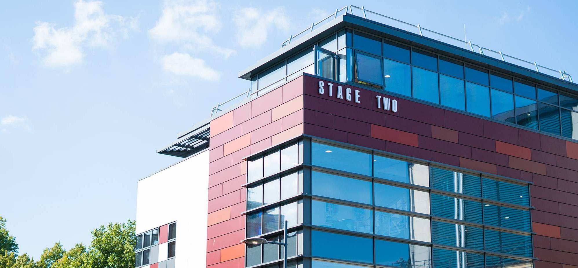 Front of Stage Two Building